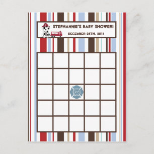 Writable Bingo Card Nojo Fire Engine