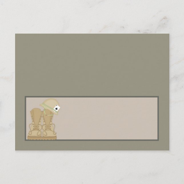 Writable Place Card ARMY ACU Camoflauge Digital (Front)