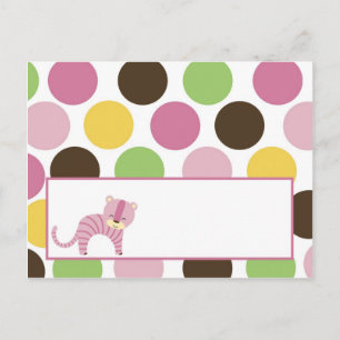 Writable Place Card Jungle Queen Tiger Safari Zoo