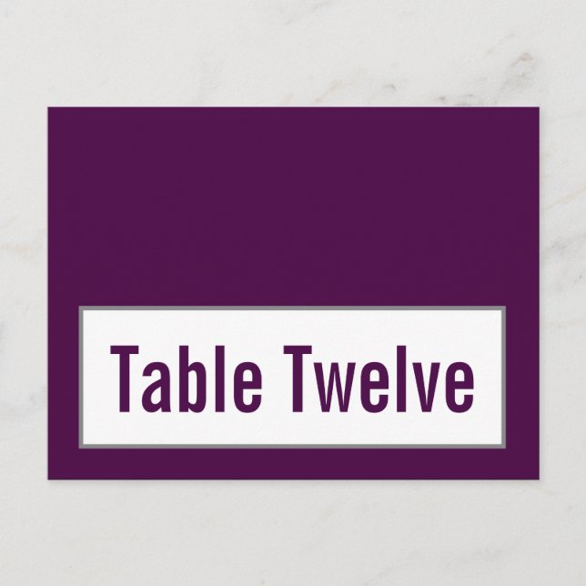 Writable Place Card Modern Grey Damask Lace Print (Front)