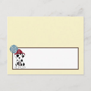 Writable Place Card Nojo Fire Engine