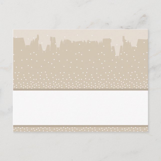 Writable Place Card Old Town Christmas (Front)