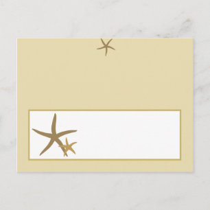 Writable Place Card Sandy Beach