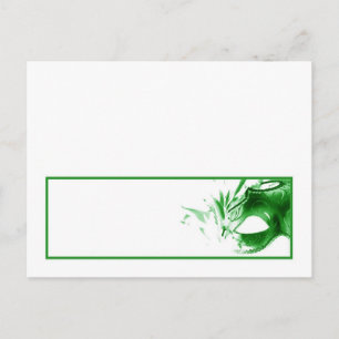 Writable Place Card Sweet 16 Green Party
