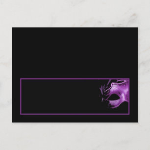 Writable Place Card Sweet 16 Purple Lilac Black