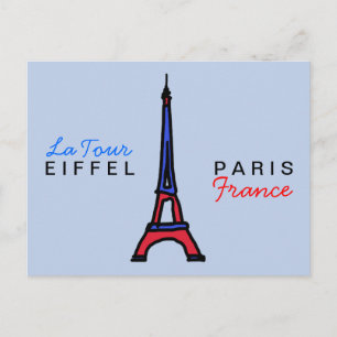 write about Paris France Postcard