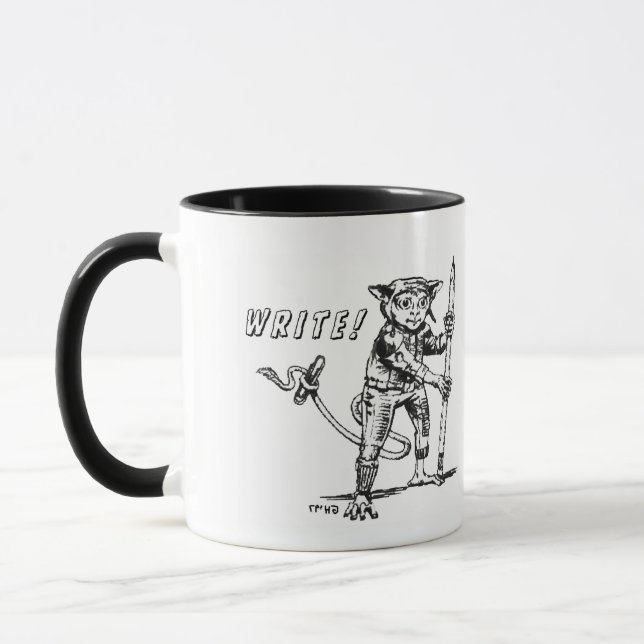 Write Coffee Mug with Alien Inspiration (Left)