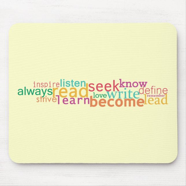 Write, Define, Inspire Mousepad (Front)
