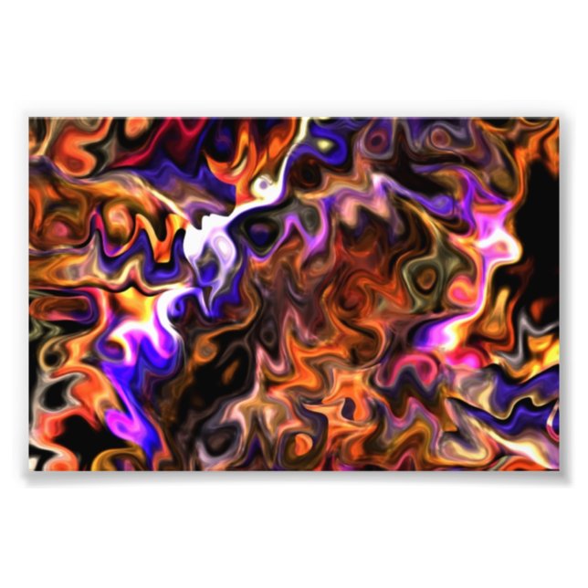 Write Dreams trippy Modern Art 1.9 Photo Print (Front)