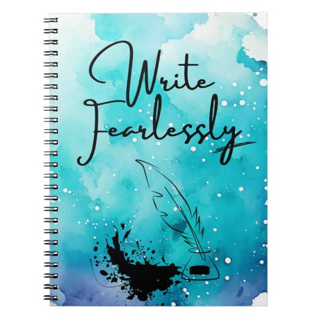 Write Fearlessly Notebook (Front)