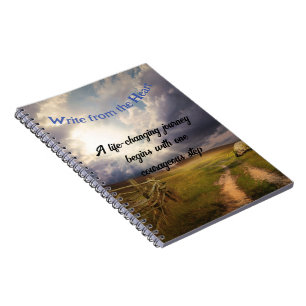 "Write From The Heart" Spiral Photo Notebook