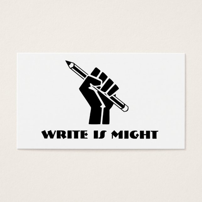 Write is Might (Front)