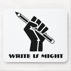 Write is Might Mouse Pad