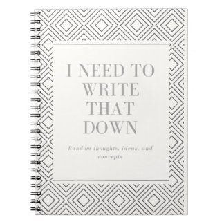 Write it Down Notebook