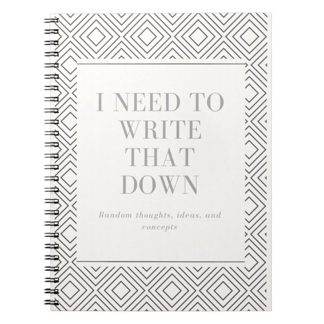 Write it Down Notebook (Front)