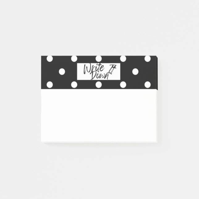 Write It Down! Post-it Notes (Front)