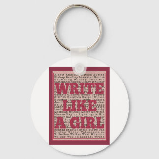Write Like a Girl Lipstick Keychain