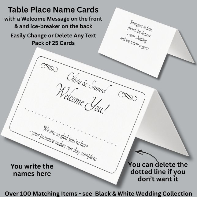 Write Name - Table Place Card - with Messages (Créateur téléchargé)