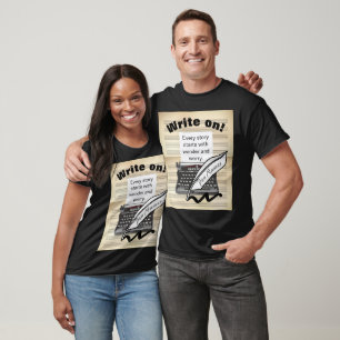 Write On! Personalized Author/ Poet T-Shirt