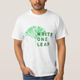 Write One Leaf Merch Gingko T-Shirt