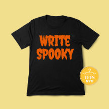 Write Spooky Author Halloween T-shirt