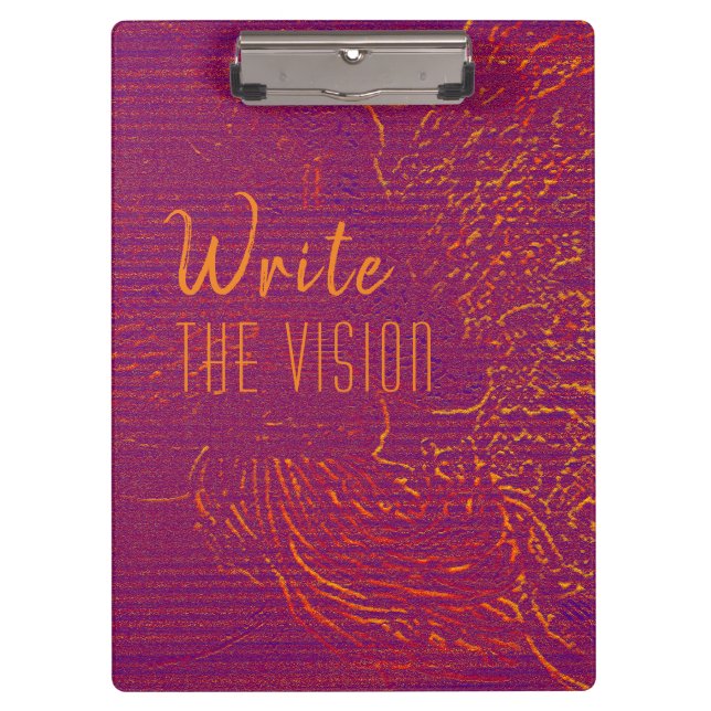 Write the vision clipboard (Front)
