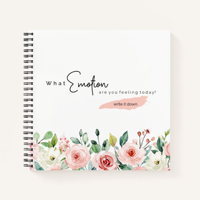 Write Your Emotions Down Notebook (Front)