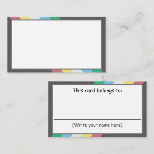 Write Your Own Communication Card - Disability