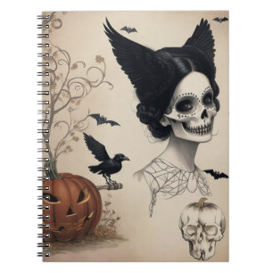 Write Your Spooky Thoughts in Style with our Crow  Notebook