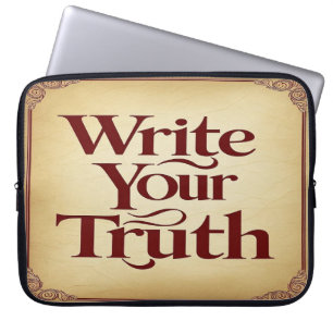 Write Your Truth 3 Laptop Sleeve
