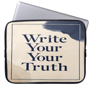 Write Your Truth option 2 Laptop Sleeve