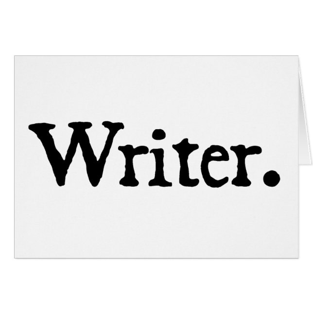 Writer. (Front Horizontal)