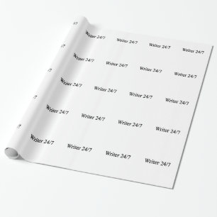 Writer 24/7 wrapping paper