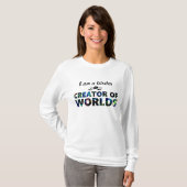 Writer aka creator of worlds (womens) T-Shirt (Front Full)