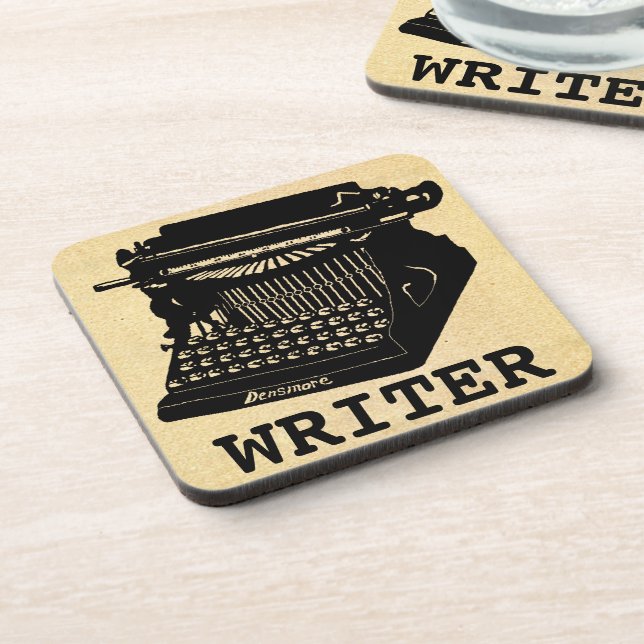Writer Antique Typewriter Coaster (Left Side)