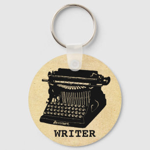 Writer Antique Typewriter Keychain