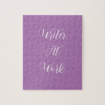 Writer At Work Purple Puzzle