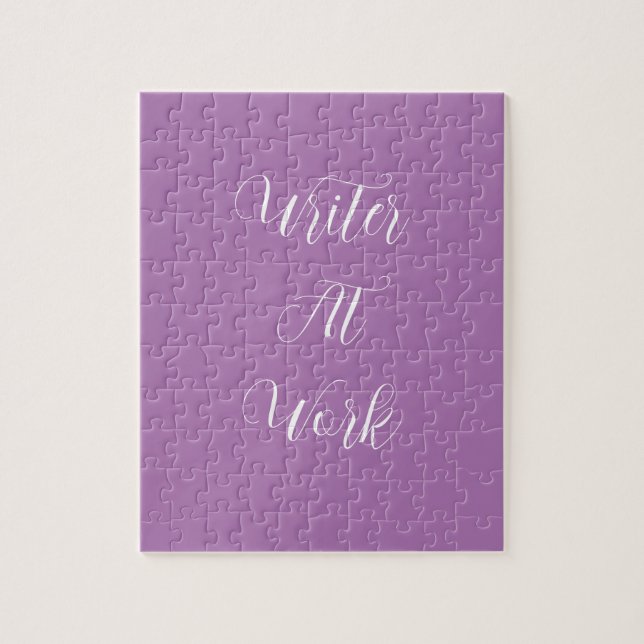 Writer At Work Purple Puzzle  (Vertical)