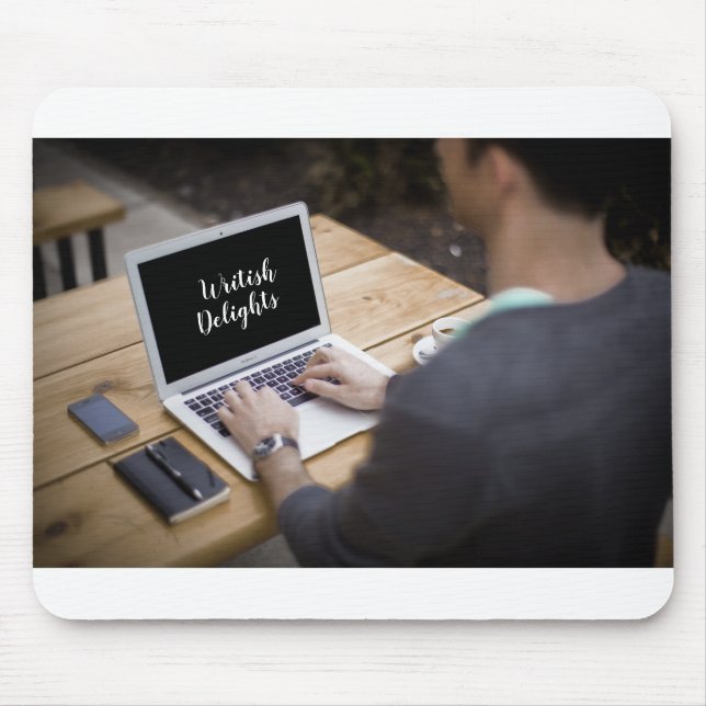 Writer at Work / Writish Delights (© Mira) Mouse Pad (Front)