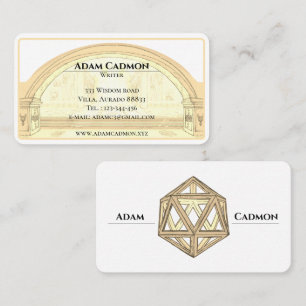 Writer / author  antique classical  business card