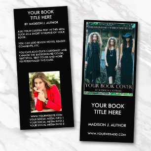 Writer Author Book Cover Author Photo Back Rack Card