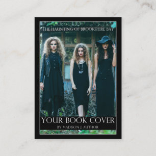 Writer Author Book Cover Large   Author Photo Back Business Card