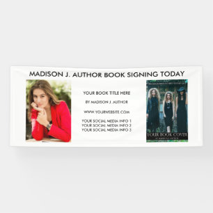 Writer Author Book Photo White or Pick Colour Banner