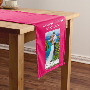 Writer Author Book Signing Hot Pink or Pick Colour Medium Table Runner