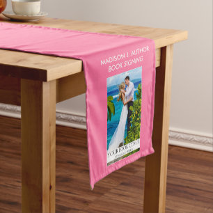 Writer Author Book Signing Pink or Pick Colour Medium Table Runner