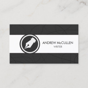 Writer Author Literary Business Card