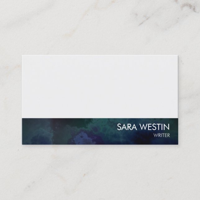 Writer Author Novelist Literary Arts Business Card (Front)