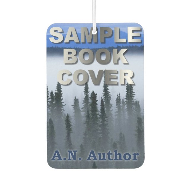 Writer / Author Promotion: Book Cover Advertising Air Freshener (Front)