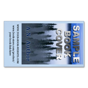 Writer Author Promotion Book Cover with Website Magnetic Business Card