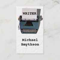 Writer Author Retro Typewriter on Crinkled Paper